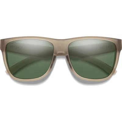 Smith Lowdown Xl 2 60mm Chromapop™ Polarized Square Sunglasses In Green
