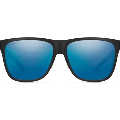 Smith Lowdown Xl 2 60mm Chromapop™ Polarized Square Sunglasses In Black