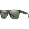 Smith Lowdown Xl 2 60mm Chromapop™ Polarized Square Sunglasses In Moss Crystal/gray Green