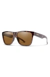 Smith Lowdown Slim 2 55mm Chromapop™ Square Sunglasses In Brown