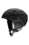 Smith Mission Mips Snow Helmet In Matte Black Stripes