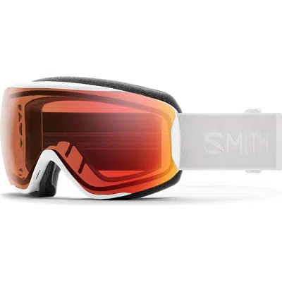 Smith Moment Chromapop™ Snow Goggles In White Vapor/photochromic Red