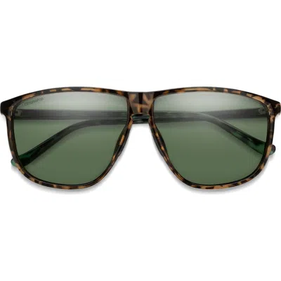 Smith Mono Lake 63m Oversize Chromapop™ Polarized Round Sunglasses