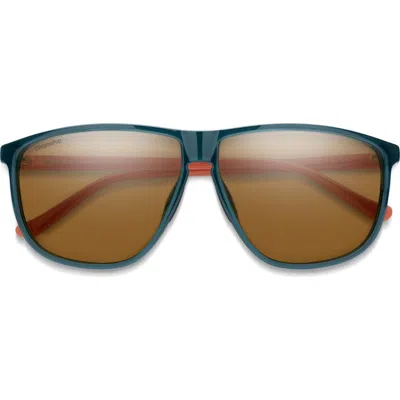 Smith Mono Lake 63m Oversize Chromapop™ Polarized Round Sunglasses