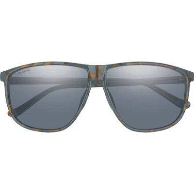 Smith Mono Lake 63m Oversize Chromapop™ Polarized Round Sunglasses In Gray