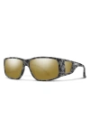 Smith Monroe Peak 62mm Oversize Chromapop™ Polarized Sunglasses In Gray Marble/bronze