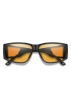 Smith Monroe Peak 62mm Oversize Chromapop™ Polarized Sunglasses In Yellow