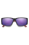 Smith Monroe Peak 62mm Oversize Chromapop™ Polarized Sunglasses In Purple