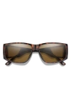 Smith Monroe Peak 62mm Oversize Chromapop™ Polarized Sunglasses In Tortoise/chromapop Brown