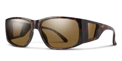 Smith Monroe Peak Polarized 086/l5 Men's Sunglasses Tortoiseshell Size 62 In Brown