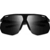 Smith Motive 74mm Chromapop™ Polarized Shield Sunglasses In Black