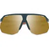 Smith Motive 74mm Chromapop™ Polarized Shield Sunglasses In Pacific/sedona/bronze
