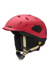 Smith Nexus Snow Helmet With Mips In Matte Crimson/black