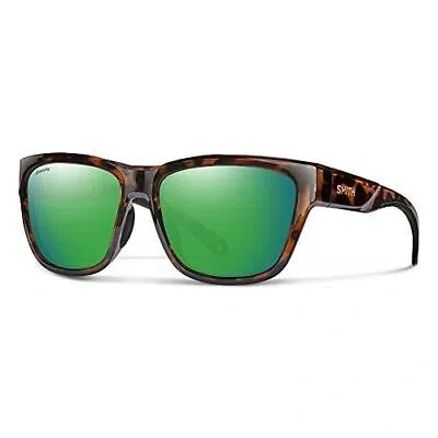 Pre-owned Smith Optics Joya Ladies Sunglasses In Tortoise/chromapop Polarized Green Mirror In Multicolor