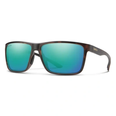 Pre-owned Smith Optics Riptide Sunglasses - Matte Tortoise / Opal Mirror Lens - Chromapop