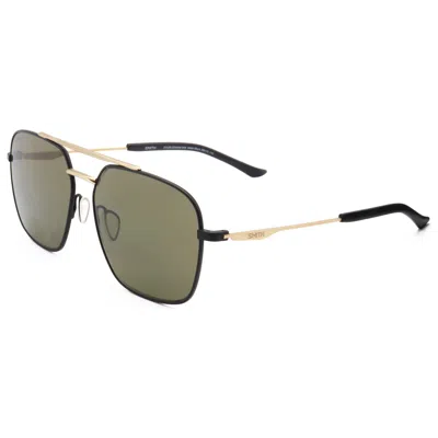 Smith Optics Unisex 58mm Matte Black Gold Sunglasses In Green