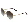 Smith Optics Unisex 53 Mm Brown Sunglasses In Gold