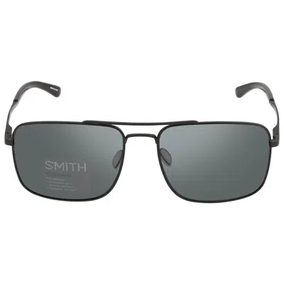 Smith Outcome Polarized Grey Navigator Sunglasses 204061 003/m9 59 In Black