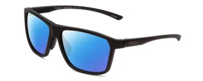 Pre-owned Smith Pinpoint Unisex Polarized Bi-focal Sunglasses Matte Black 59 Mm 41 Options In Blue Mirror