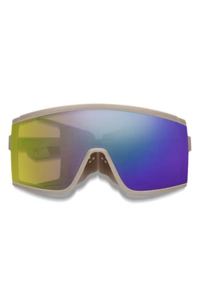 Smith Pursuit 148mm Chromapop™ Glacier Photochromic Polarized Shield Sunglasses In Black