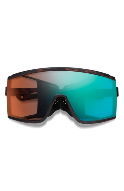 Smith Pursuit 148mm Chromapop™ Glacier Photochromic Polarized Shield Sunglasses In Multi