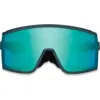 Smith Pursuit 148mm Chromapop™ Glacier Photochromic Polarized Shield Sunglasses In Blue