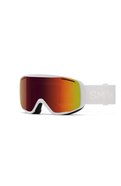 Smith Rally Cylindrical Carbonic-x Small Frame Snow Goggles In White
