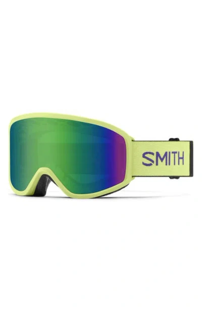 Smith Reason Cylindrical Carbonic-x Over The Glasses Snow Goggles In Green