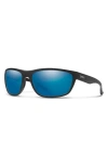 Smith Redding 62mm Chromapop™ Polarized Square Sunglasses In Black/chromapop Glass Blue