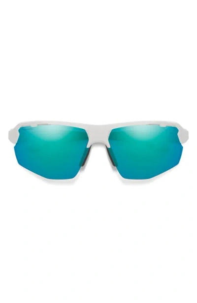 Smith Resolve Photochromic 70mm Chromapop™ Oversize Shield Sunglasses In White