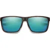 Smith Riptide 61mm Chromapop™ Polarized Sport Square Sunglasses In Tortoise/chromapop Opal