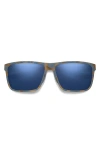 Smith Riptide 61mm Polarized Sport Square Sunglasses In Blue
