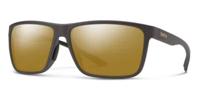 Smith Riptide/s Polarized 4jc/qe Occhiali Da Sole Marroni Per Uomo In Gold