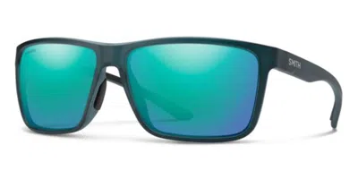 Smith Riptide/s Polarized Fjm/qg Men's Sunglasses Blue Size 61 In Teal Blue