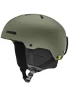 Smith Rodeo Snow Helmet With Mips Round Contour Fit In Green