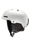 Smith Rodeo Snow Helmet With Mips Round Contour Fit In Matte White