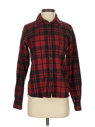 Pre-owned Smith + Rogue Long Sleeve Button Down Shirt In Burgundy