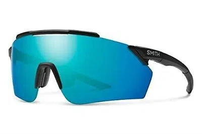 Pre-owned Smith Ruckus Pivlock Semi-rimless Sunglasses Black/cp Opal Blue Mirror&rose Red