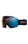 Smith Sequence Chromapop™ Low Bridge Snow Goggles In Black/photochromic Blue