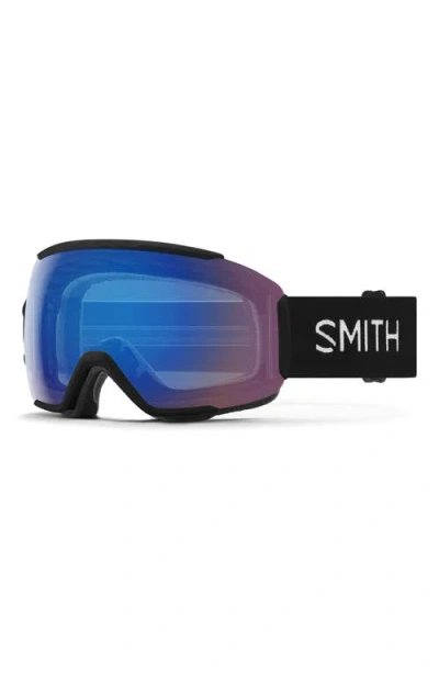 Smith Sequence Chromapop™ Polarized Cylindrical Carbonic-x Over The Glasses Snow Goggles In Blue
