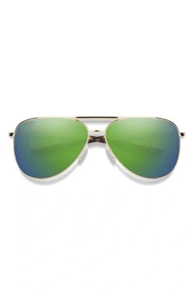 Smith Serpico 2 65mm Oversize Chromapop™ Polarized Aviator Sunglasses