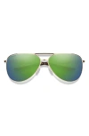 Smith Serpico 2 65mm Oversize Chromapop™ Polarized Aviator Sunglasses