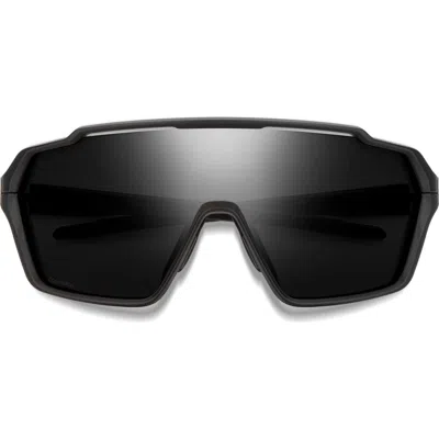 Smith Shift Mag™ 143mm Shield Sunglasses In Matte Black/chromapop Black