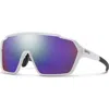 Smith Shift Mag 99mm Shield Sunglasses In White/chromapop Violet