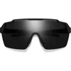 Smith Shift Split Mag™ 139mm Chromapop™ Polarized Shield Sunglasses In Black