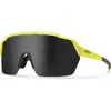 Smith Shift Split Mag™ 139mm Chromapop™ Polarized Shield Sunglasses In Neon Yellow/chromapop Black