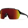 Smith Shift Split Mag™ 139mm Shield Sunglasses In Black/chromapop Red