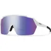Smith Shift Split Mag™ 139mm Shield Sunglasses In White/chromapop Violet