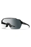 Smith Shift Split Mag™ 142mm Shield Sunglasses In Black/clear To Gray