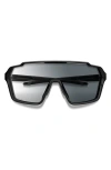 Smith Shift Xl Mag™ 142mm Shield Sunglasses In Black